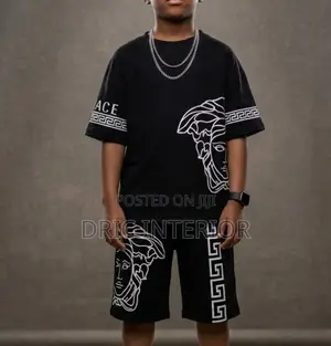 Boy's Versace Top Shorts Set