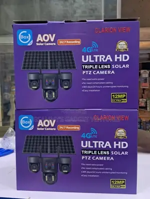 Ubox Triple Lens Solar PTZ 12mp Double Panel Camera