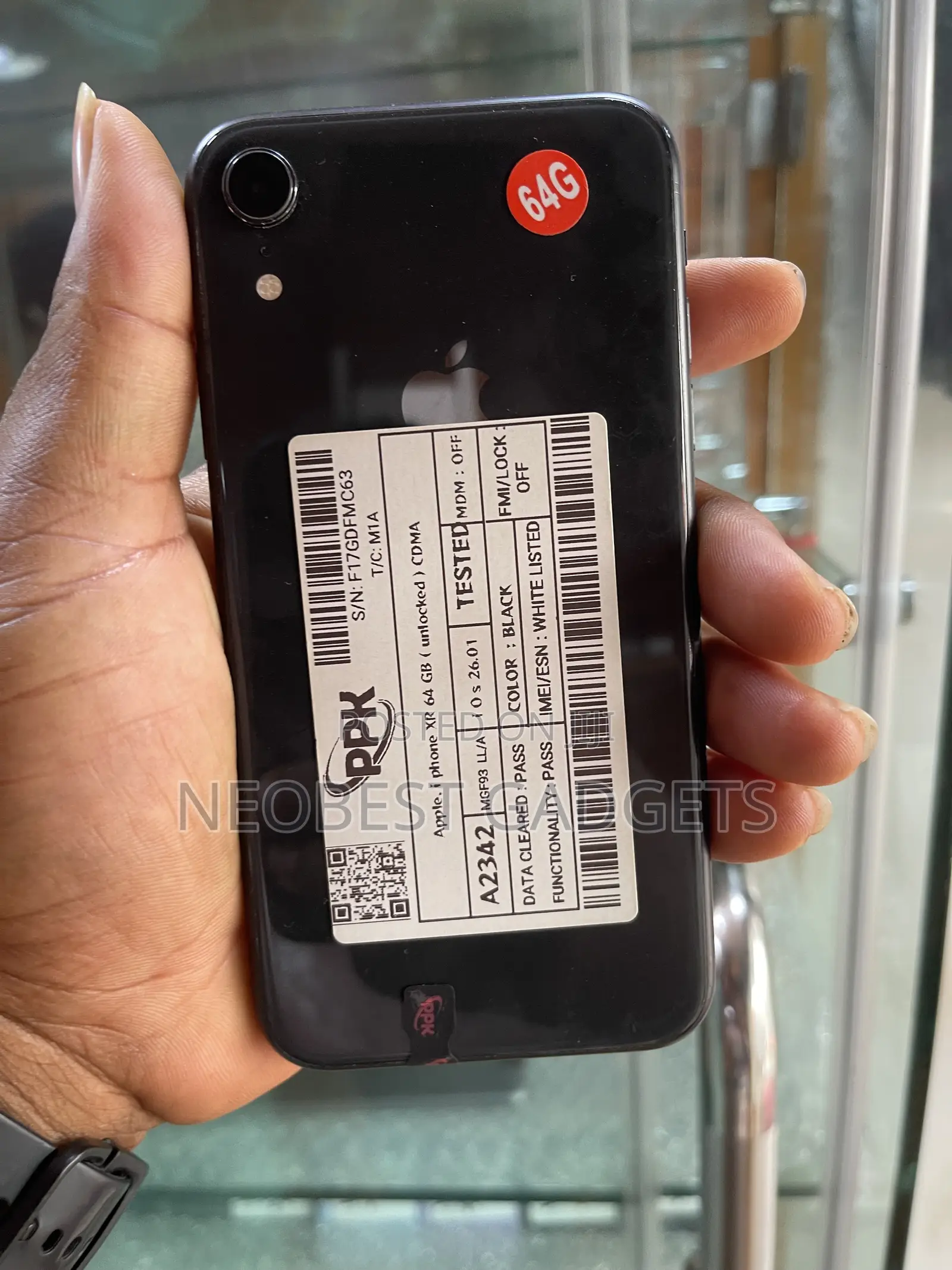 Apple iPhone XR 64 GB Black