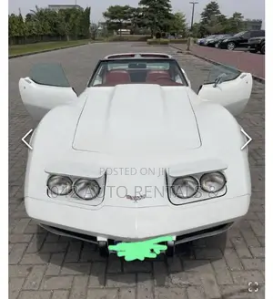 Vintage Corvette Convertible White for Hire