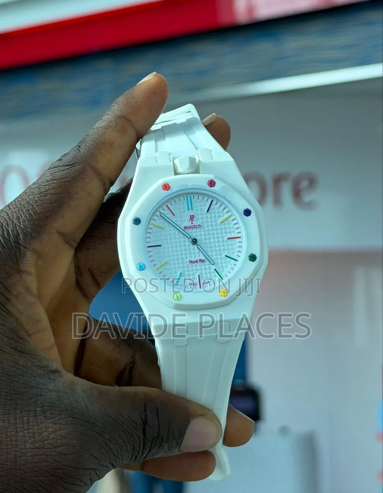 Ap (Audemars Piguet) New Design Rubber Watch, With Date, Available In