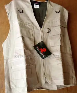 Beige Red Horse Camera Man Jacket