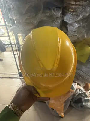 Yellow Industrial Safety Helmet (Hard Hat)