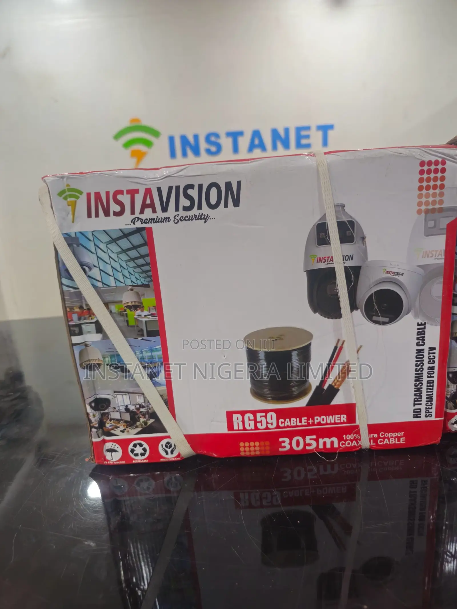 Instavision Rg59 Coaxial Cable + Power