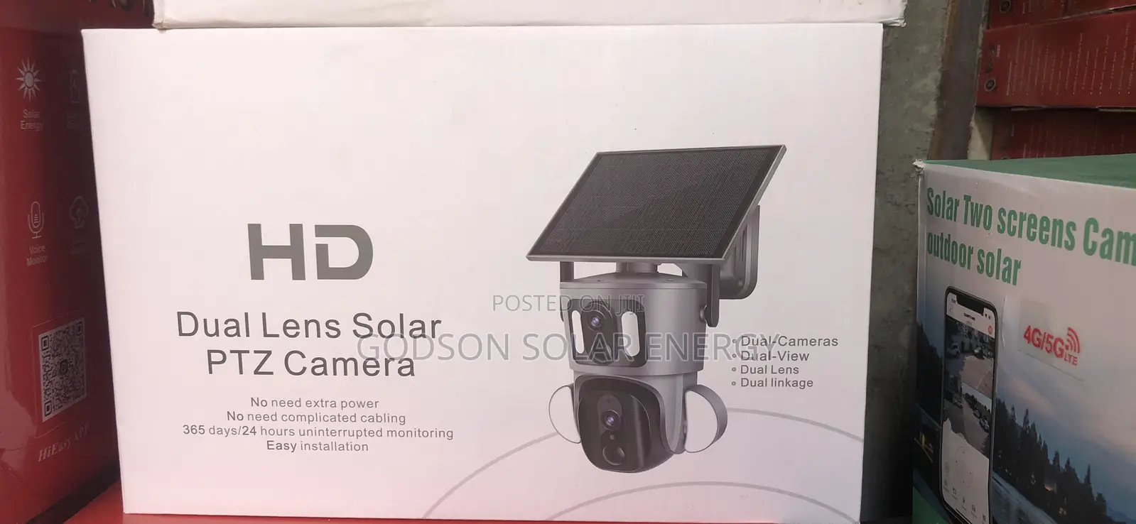 Hd Dual Lens Solar PTZ Camera