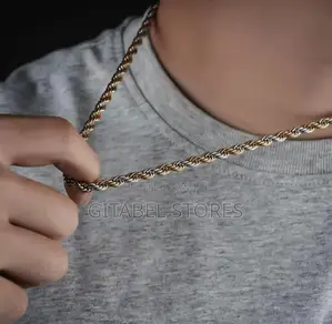 Unisex Titanium Steel With Gold and Silver Colour