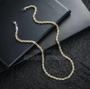 Unisex Titanium Steel With Gold and Silver Colour
