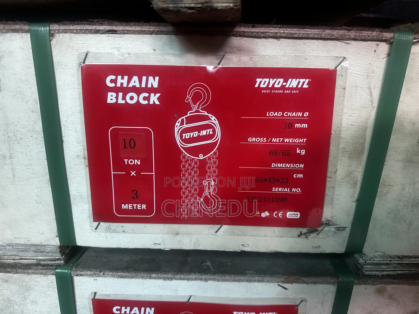 Chain Block 10t X 3meter Toyo