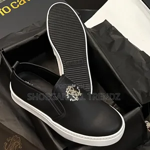Roberto Cavalli Leather Sneaker Shoes