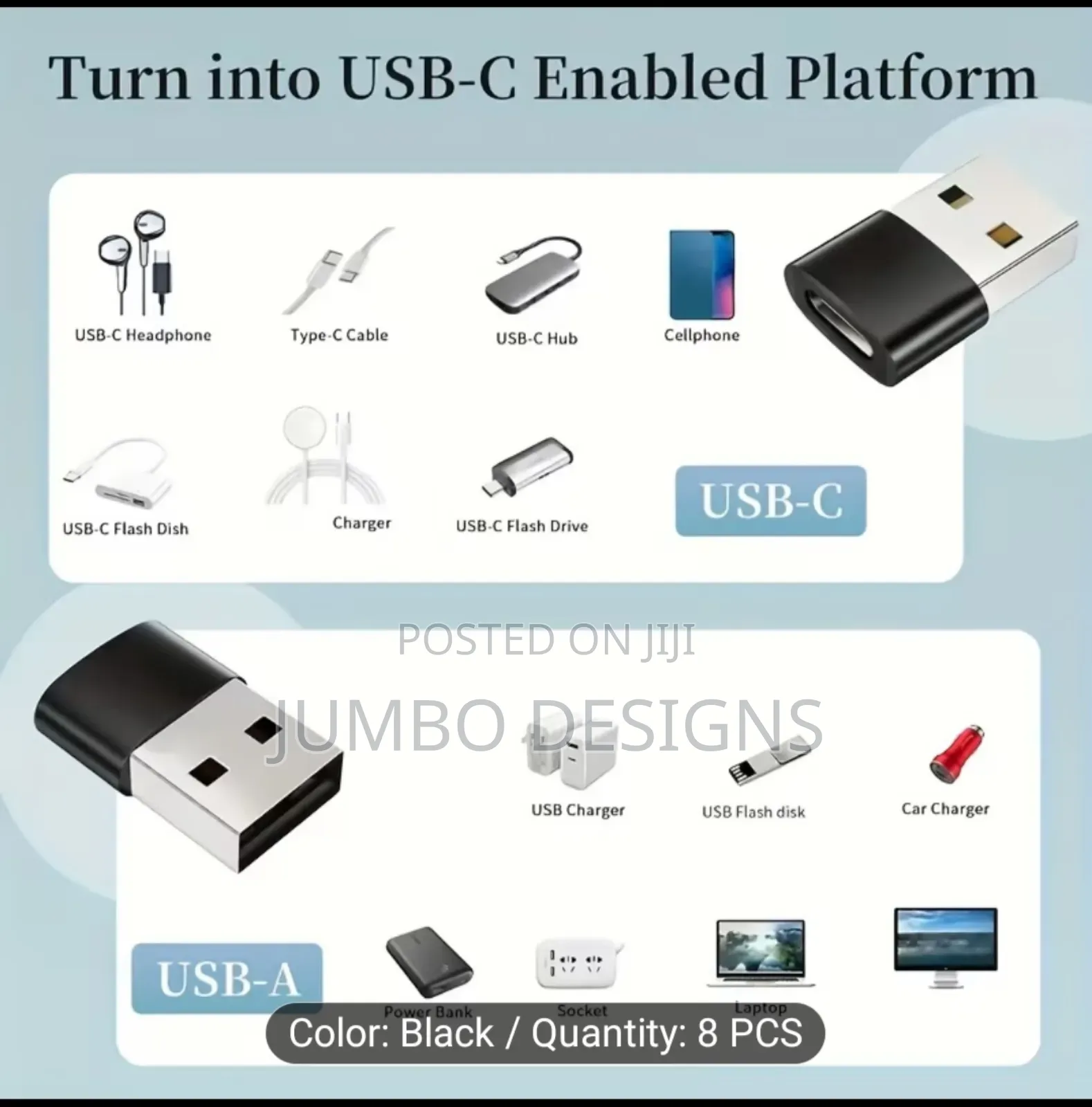 Usb Type-C Otg Adapter – Connect Flash Drives, Mouse Keyboard