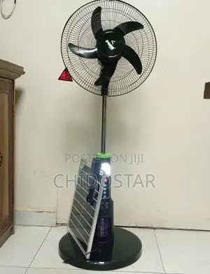 Iwin Iw-8916 Rechargeable Solar Stand Fan 16” Ac/Dc 16000mah