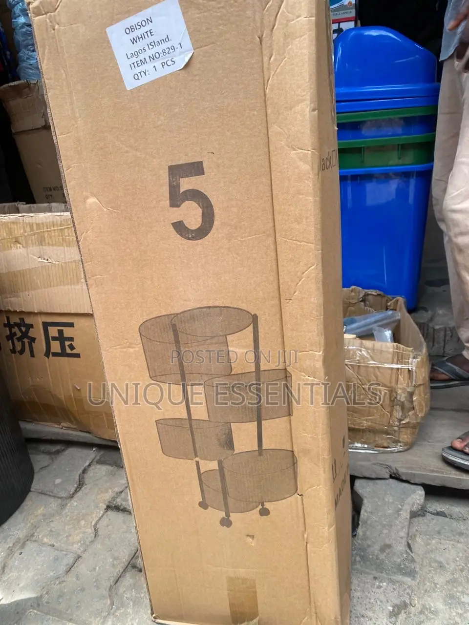 Multifunctional 5-Tier Rotating Fruit Basket