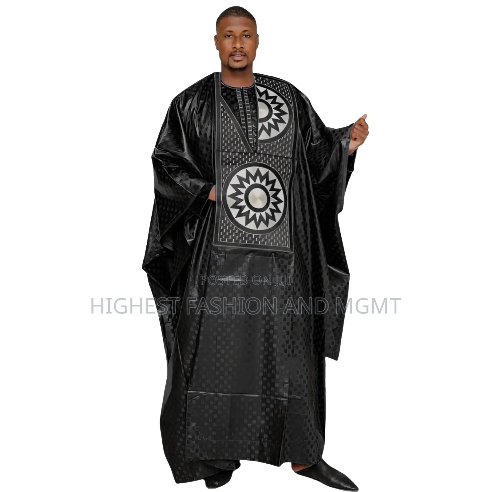 Embroidery Agbada Outfit for Couples