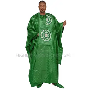 Embroidery Agbada Outfit for Couples