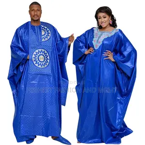 Embroidery Agbada Outfit for Couples