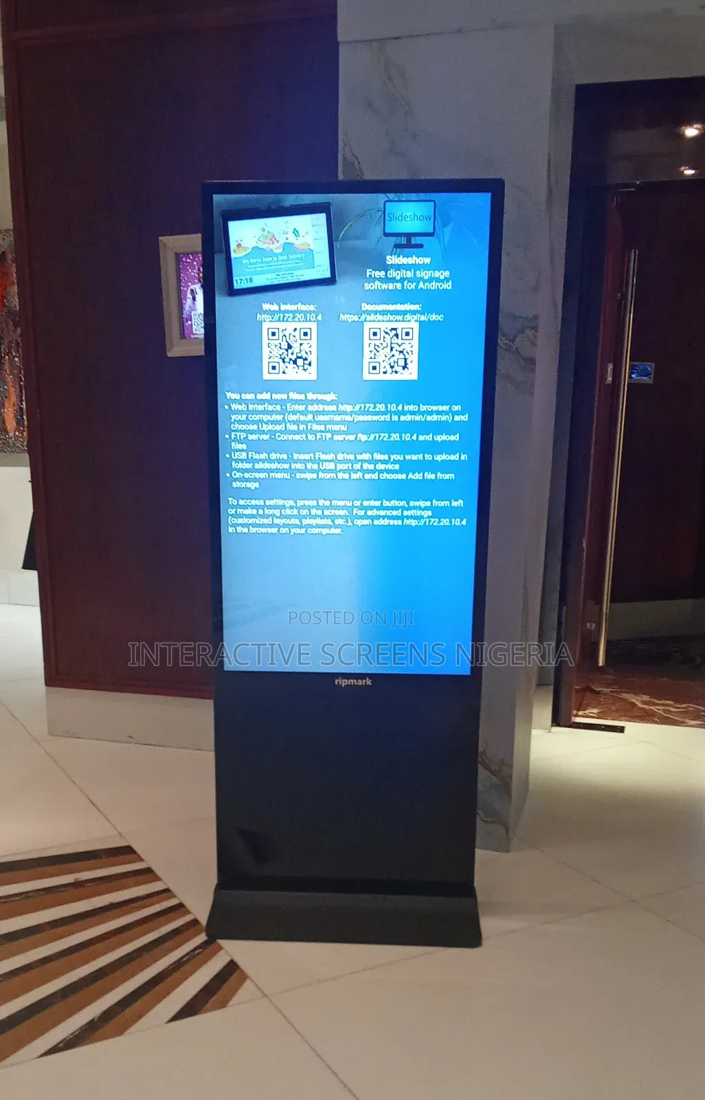 55 Inches Touchscreen