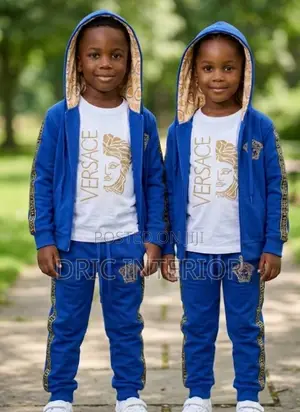 3in1 Versace Unisex Kids Jogger Hoodie Set
