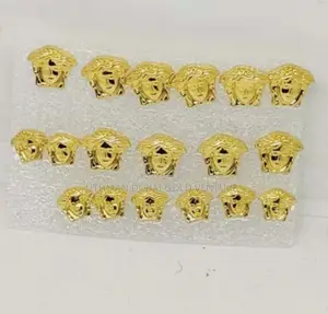 Brand New Italian Versace Gold Earrings
