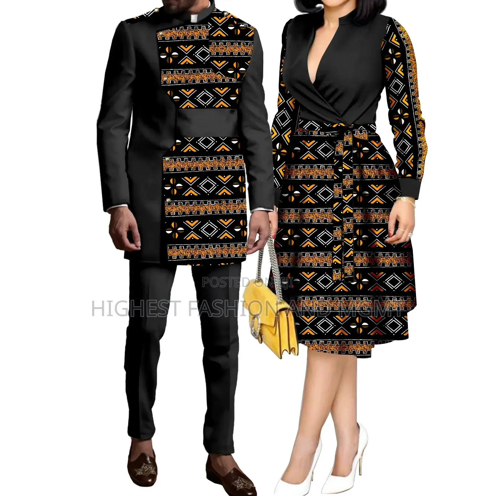 Matching Corporate Dress for Couples