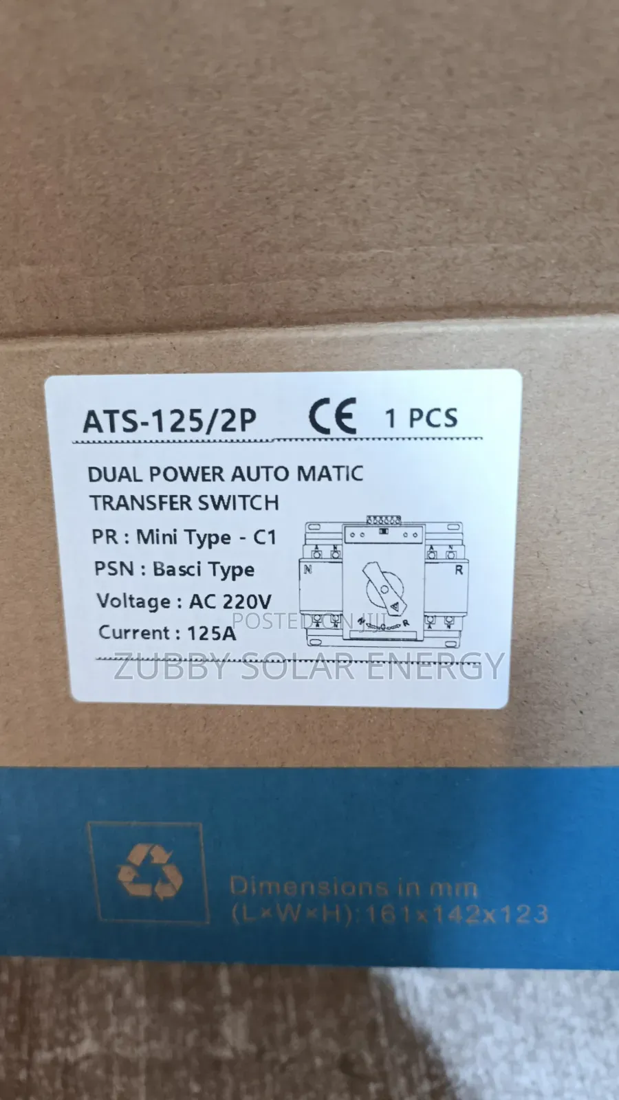125a Automatic Change Over Switch Single Phase