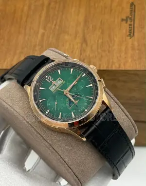 Jaeger-Lecoultre Quality Luxury Men Genuine Leather Wristwatch