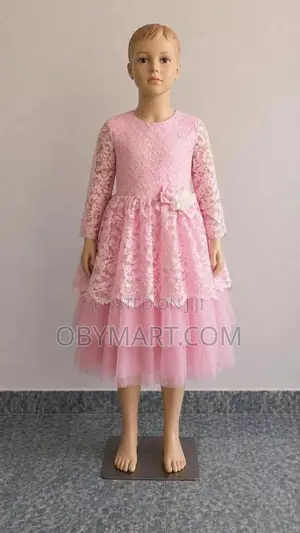 Quality Orange Highclass Girls Gown for All Occasions
