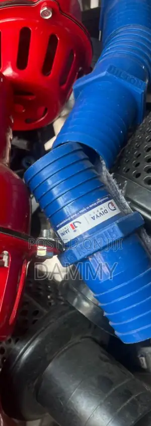 Blue 80mm PVC Hose Connector