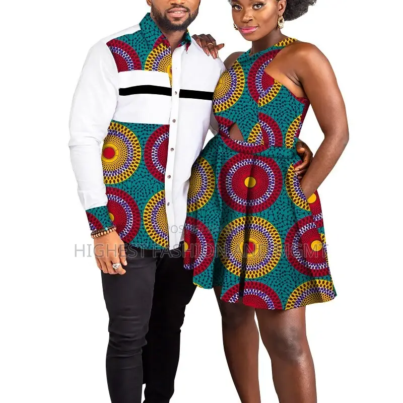 2 PCS African Couple Clothes