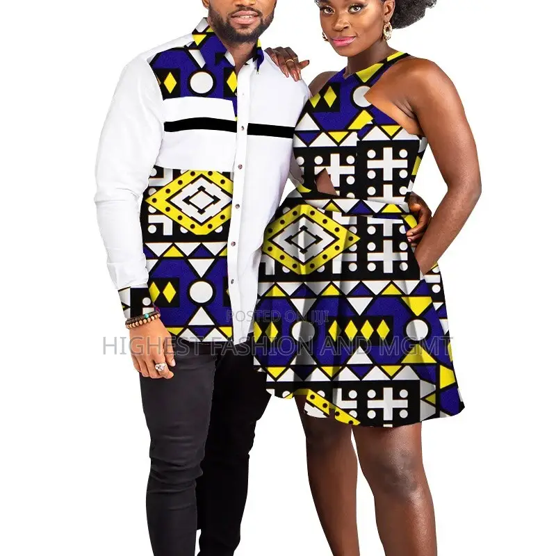 2 PCS African Couple Clothes