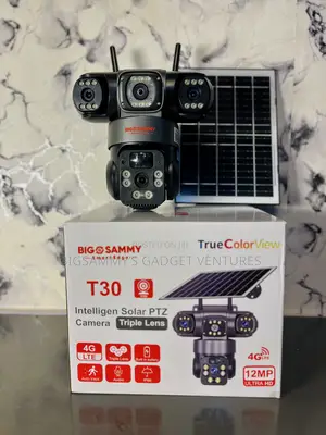 12mp Complete 3lens Solar PTZ 4g Surveillance Camera