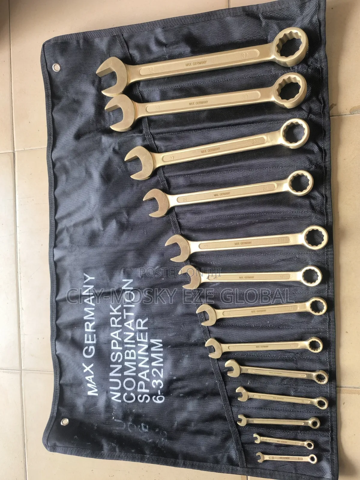 Brass/Non Spark Combination Spanner Set (8mm to 32mm)