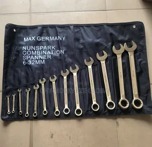 Brass/Non Spark Combination Spanner Set (8mm to 32mm)