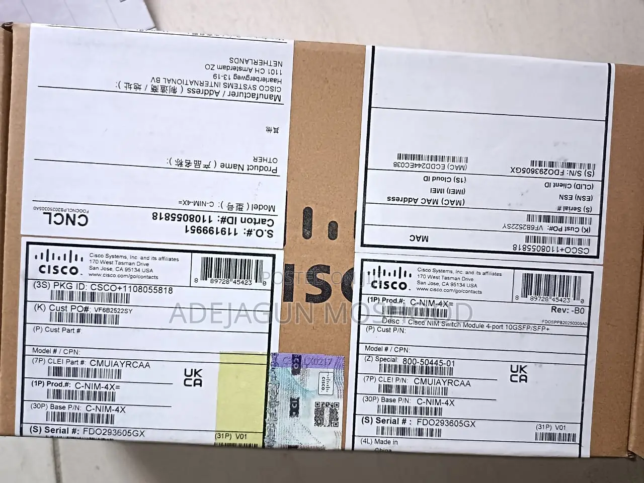 Cisco Nim Switch Module 4 Port 10gsfp/Sfp+
