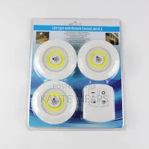 Led Light With Remote Control- Set of 3
