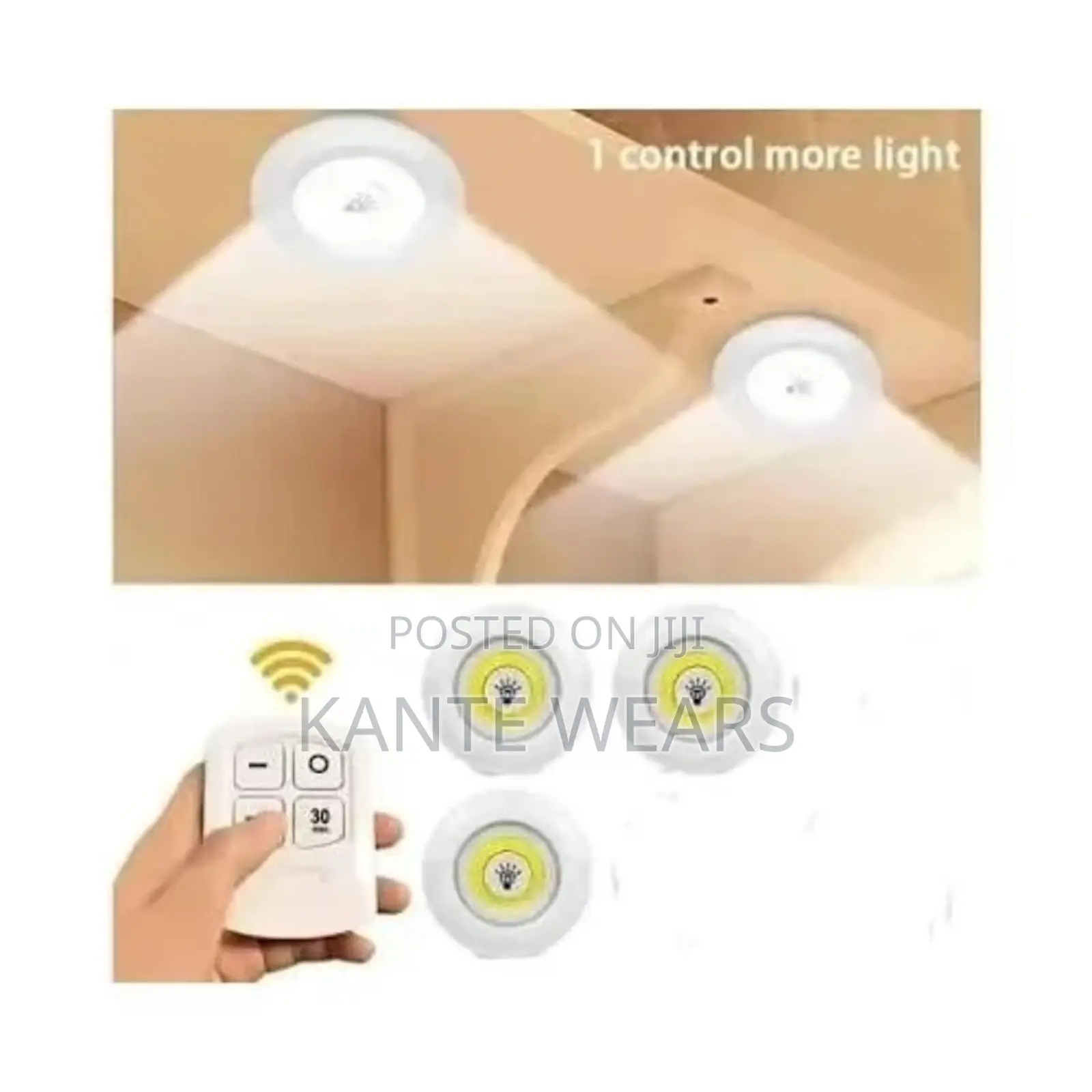 3pcs Led Light With Remote Control