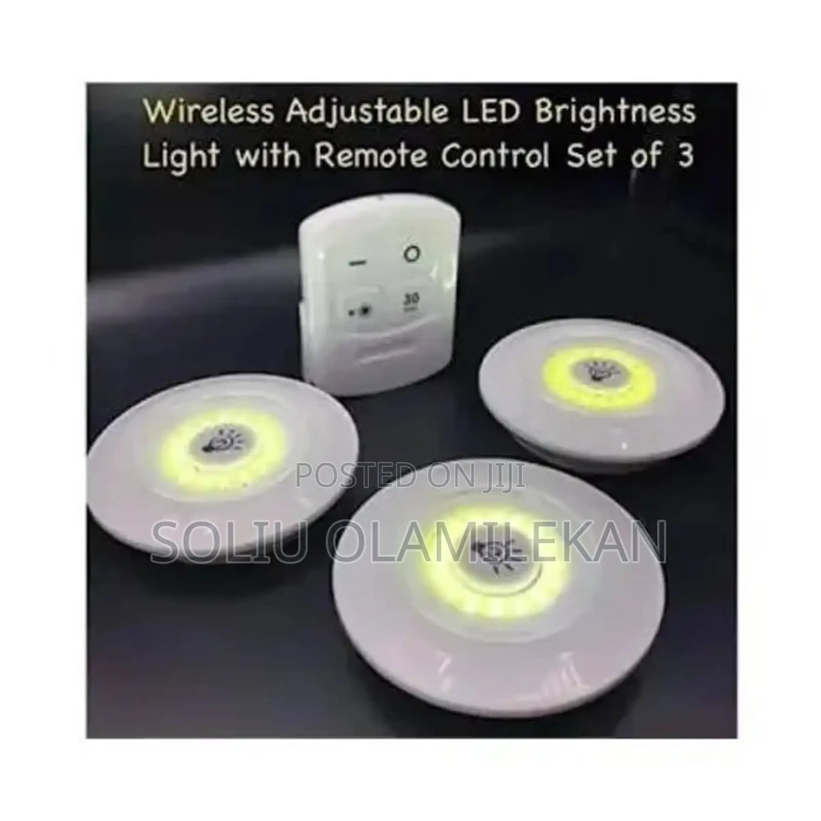 3pcs Led Light With Remote Control