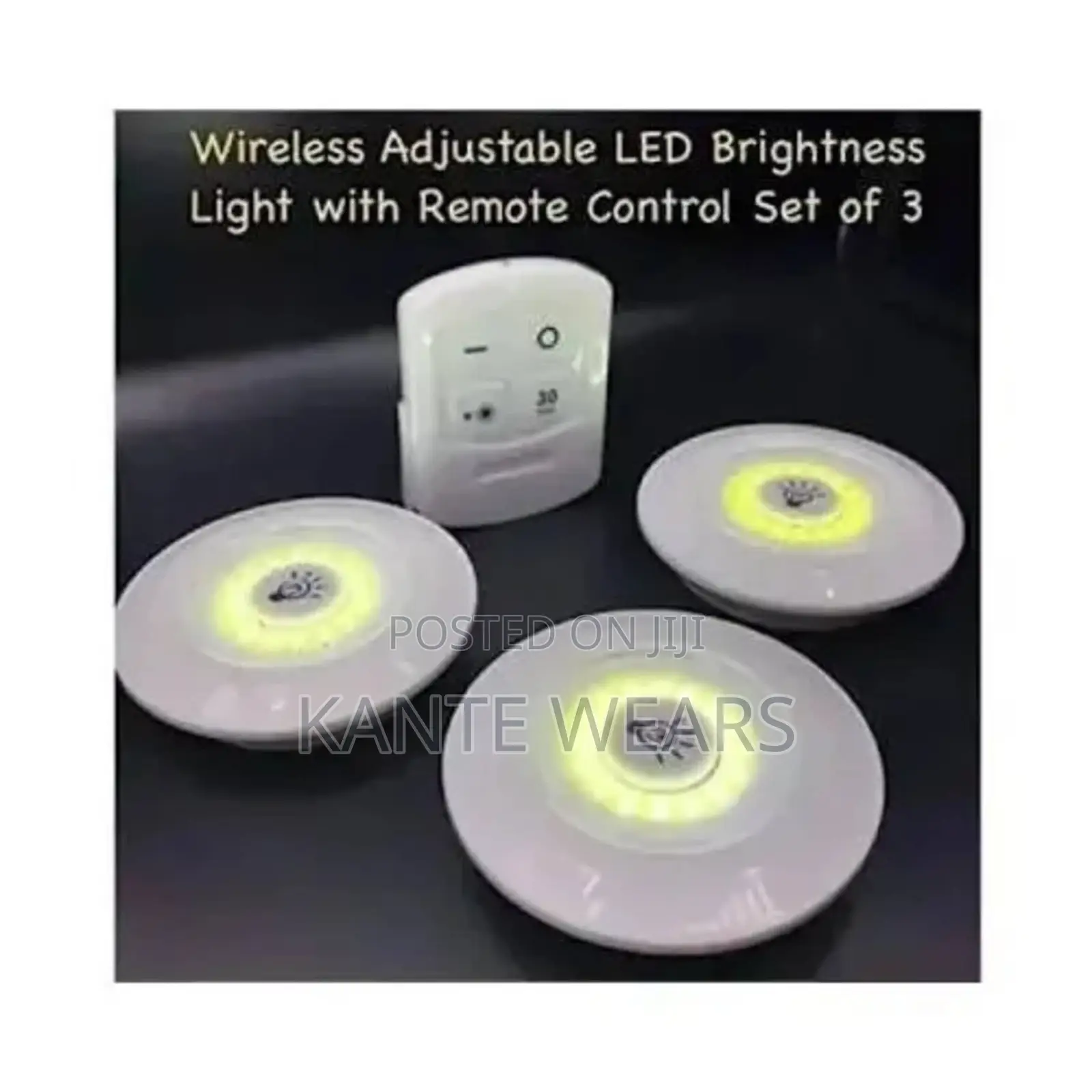 3pcs Led Light With Remote Control