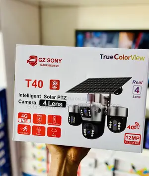 T40 4 Lens Solar PTZ 4g| Ultra Wide Coverage Surveillance Camera