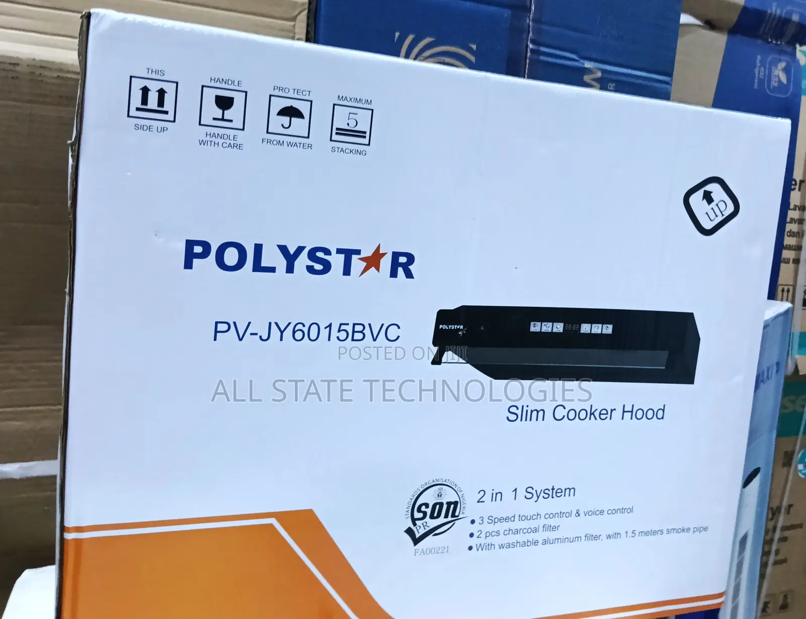 Compact 60cm Polystar Slim Rangehood