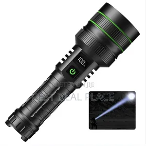 Super Bright Tactical Flashlight Digital Battery Display Power Bank