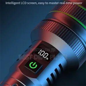 Super Bright Tactical Flashlight Digital Battery Display Power Bank