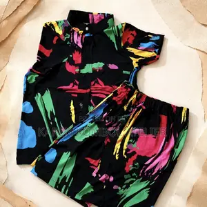 Boys Color Splash Shirt And Shorts Set