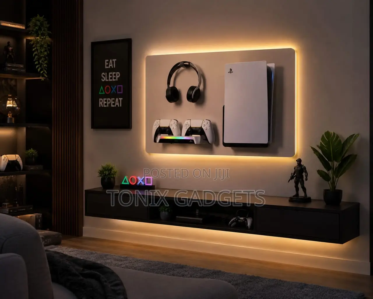 Ps5 Slim/Fat/Pro Wall Mounted Storage Charging Base