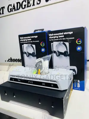 Ps5 Slim/Fat/Pro Wall Mounted Storage Charging Base