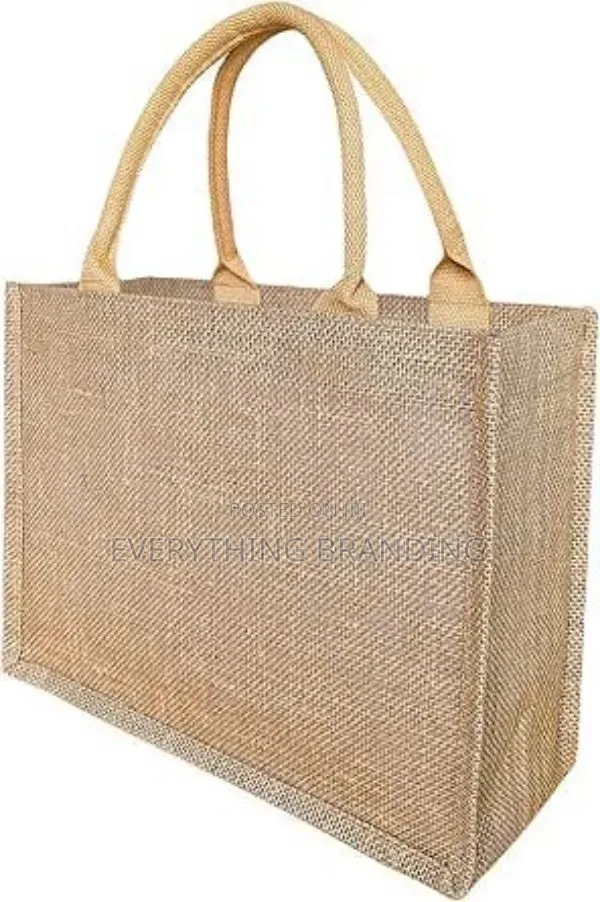 Plain Jute Tote Bag For Brand Events Packaging