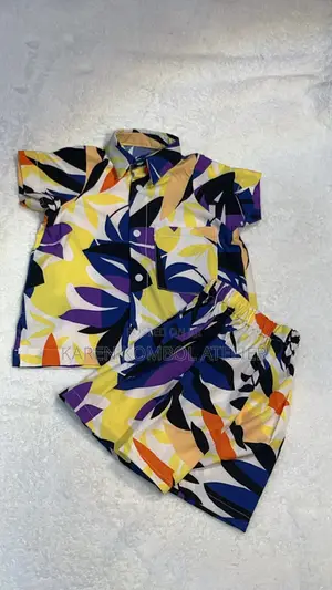 Boys Tropical Breeze Shirt and Shorts Set