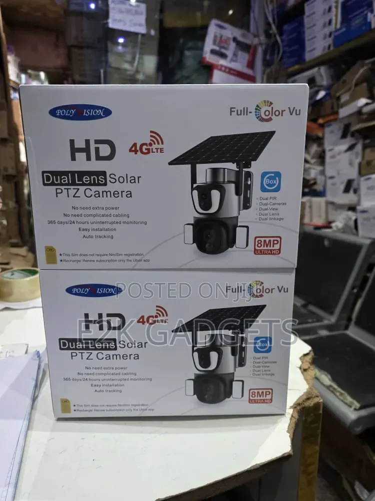 8mp 4g Dual Lens Solar PTZ CCTV Camera