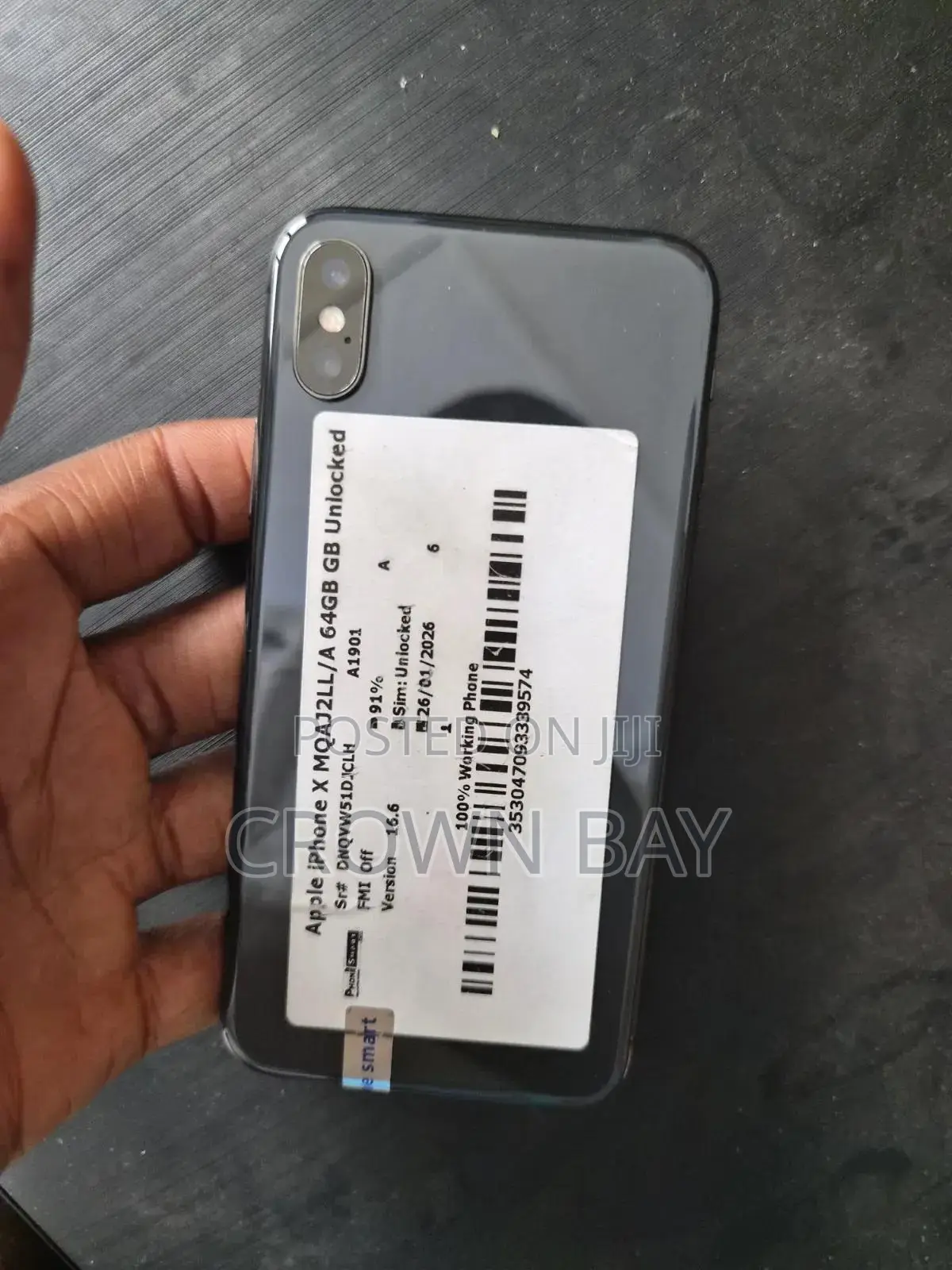 Apple iPhone X 64 GB Black