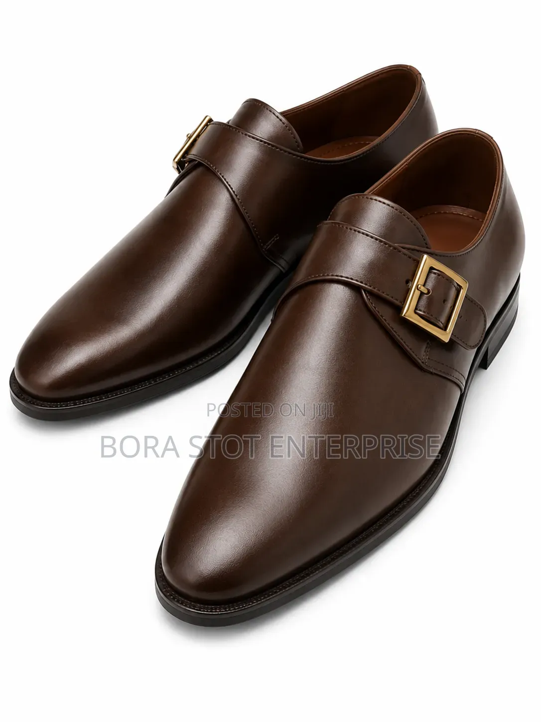 Original Borastot Leather Single Monk Strap Shoe
