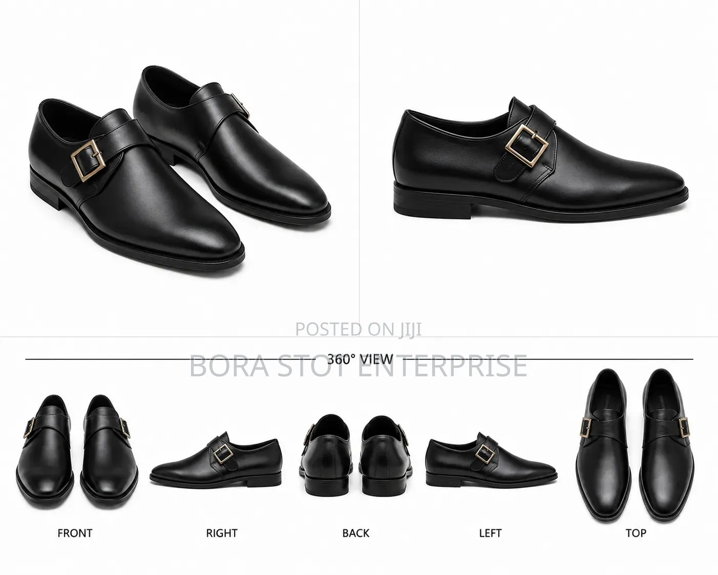 Original Borastot Leather Single Monk Strap Shoe